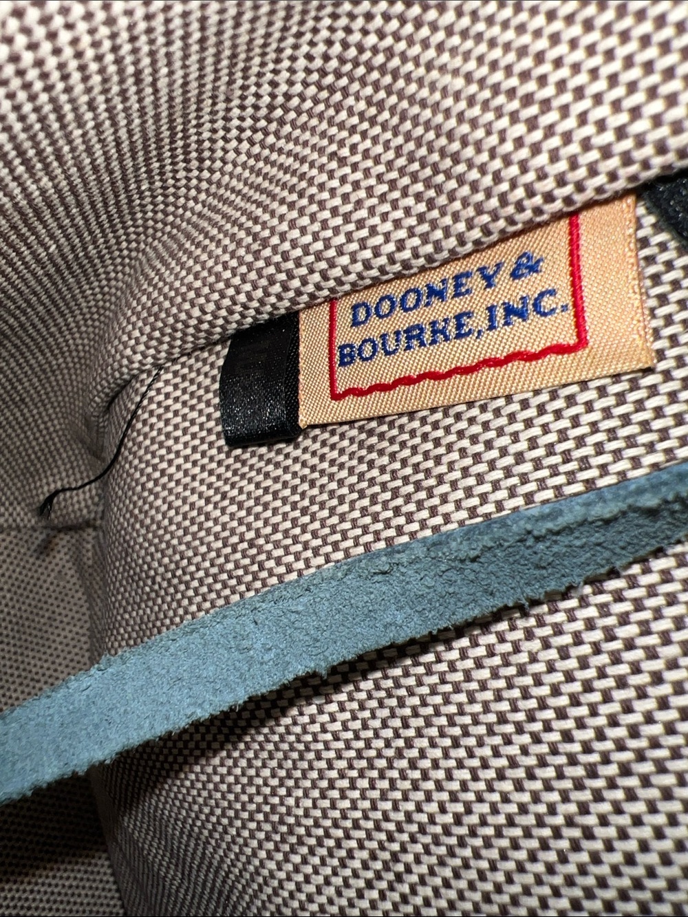 Dooney & Bourke Black Pebbled Leather Tote with Contrast Stitching - Picture 4 of 6